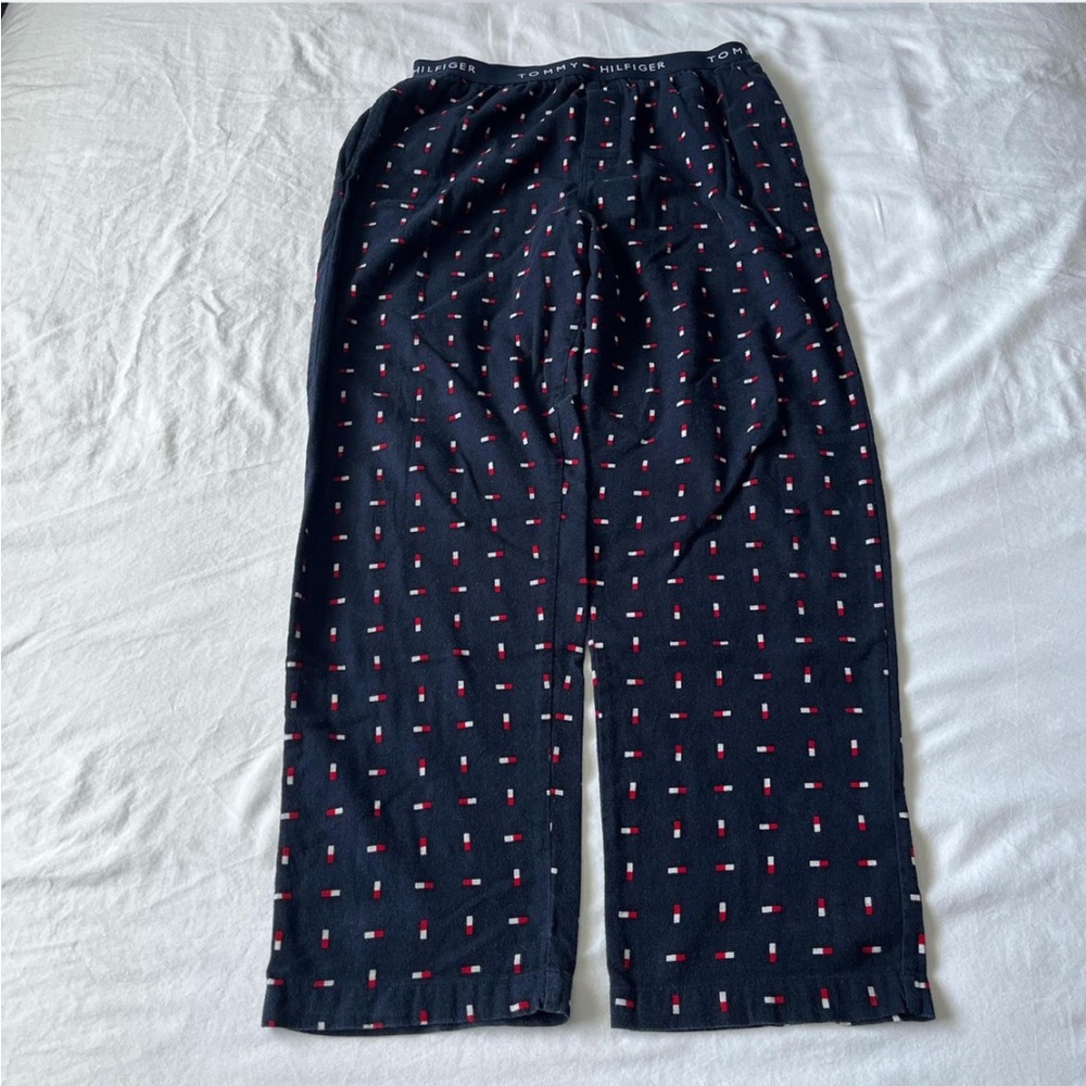Tommy Hilfiger Navy Pajama Pants with Red and White Accents